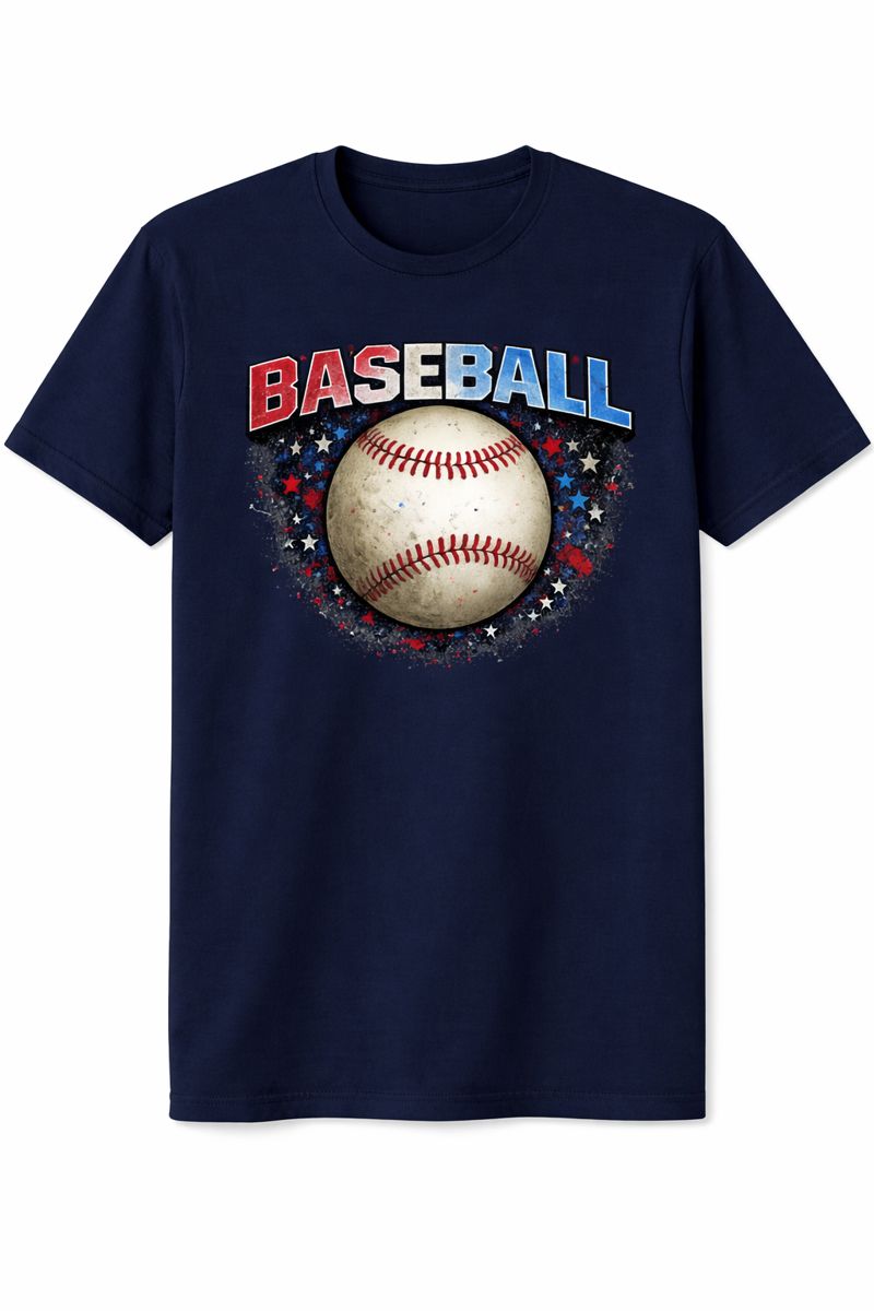 Baseball with Stars Tee