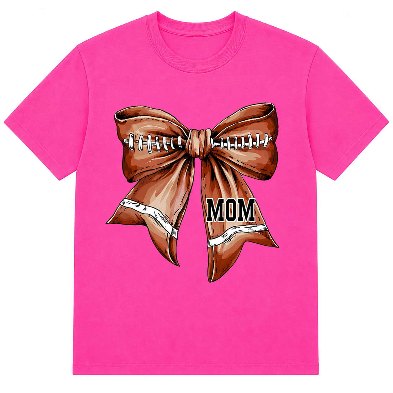 Football Mom Bow Tee