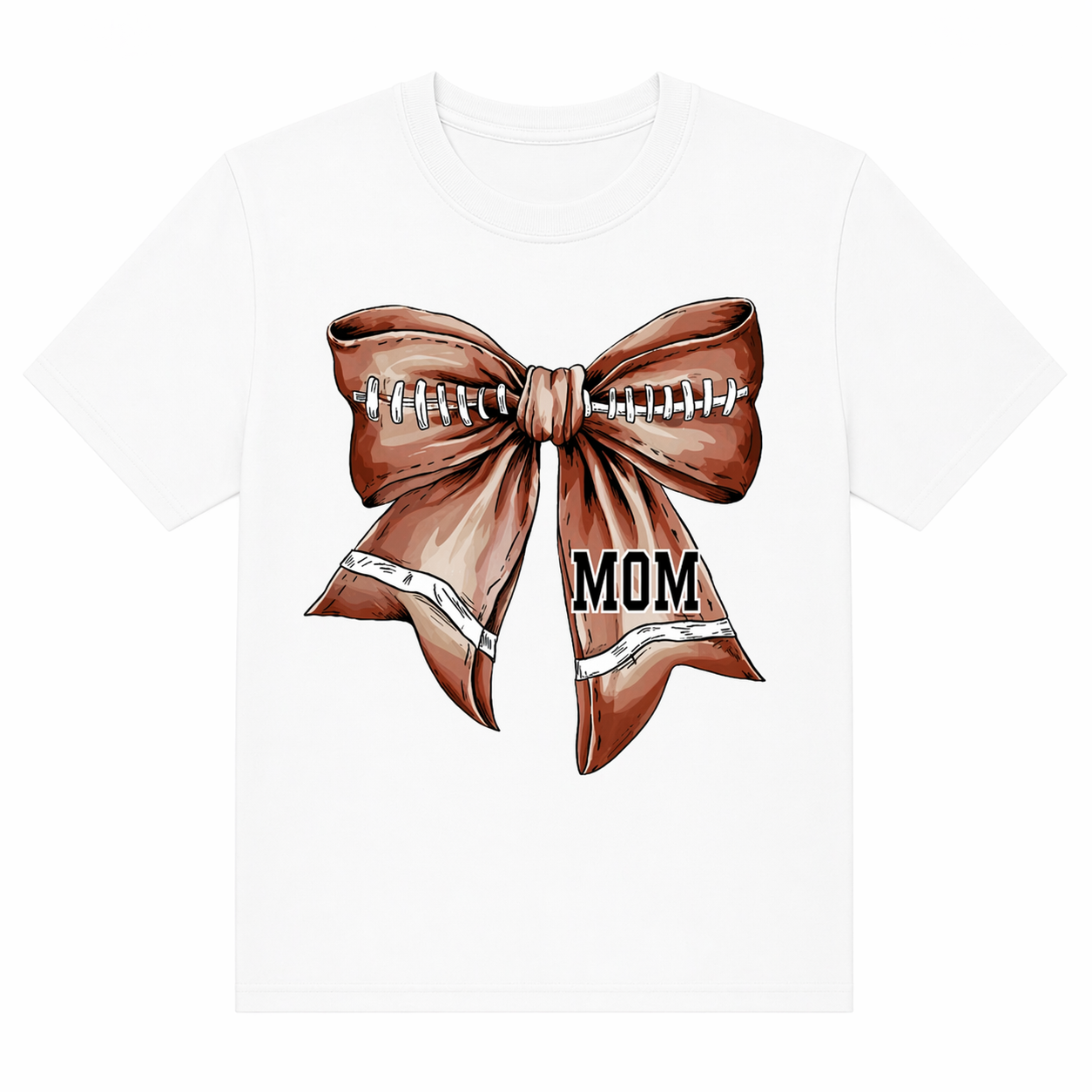 Football Mom Bow Tee