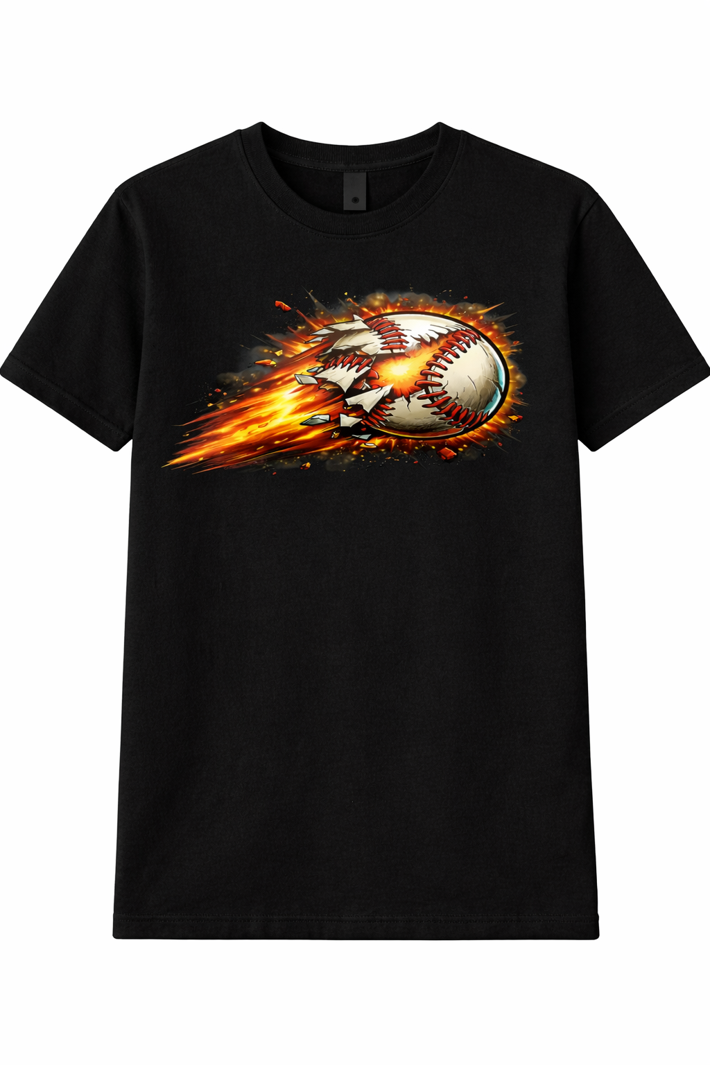 Kids Fireball Baseball Tee