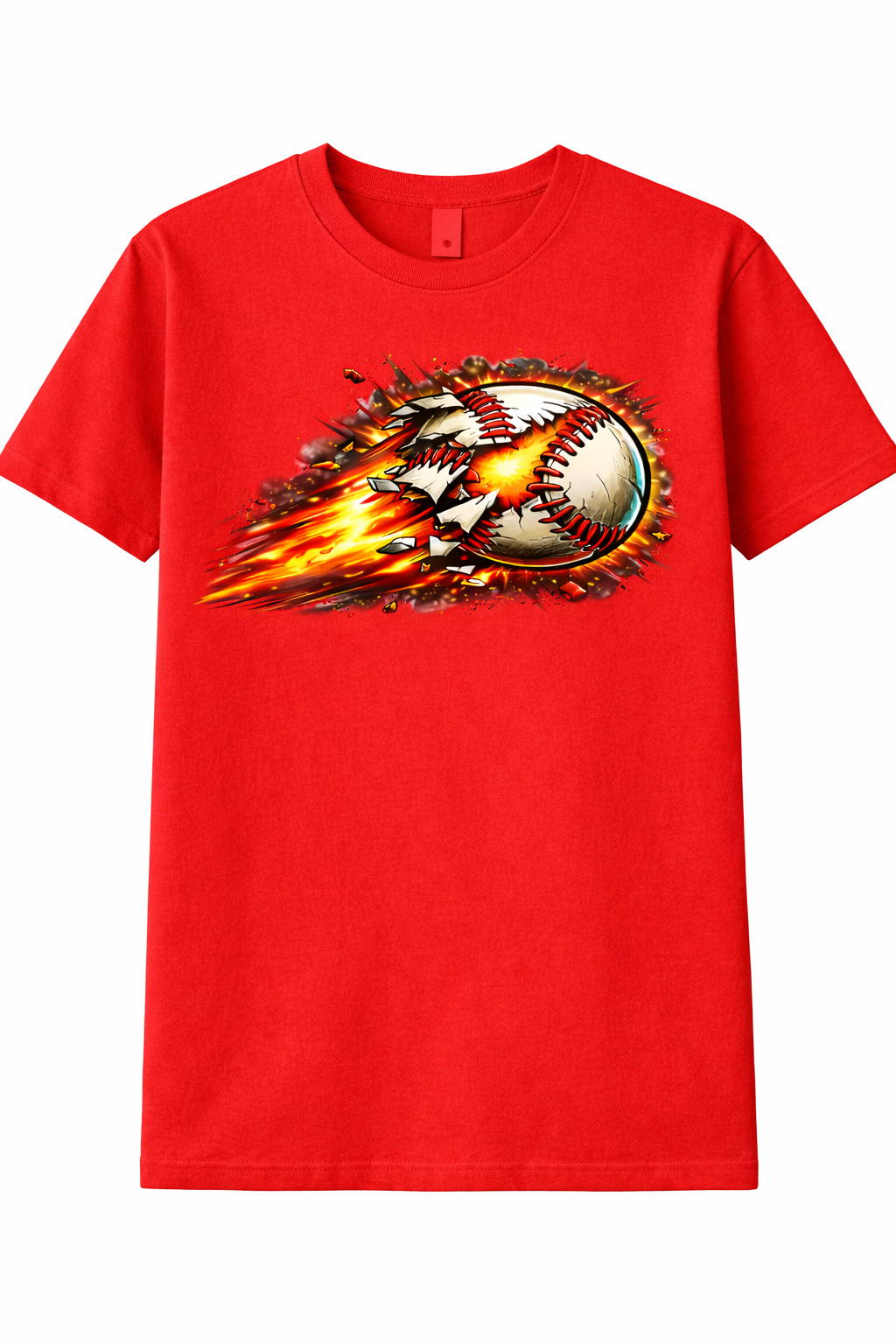 Kids Fireball Baseball Tee