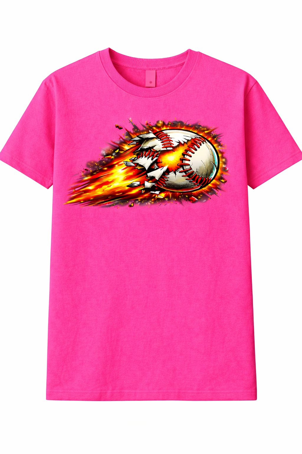 Kids Fireball Baseball Tee