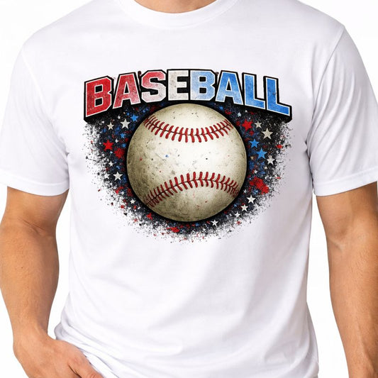 Baseball with Stars Tee