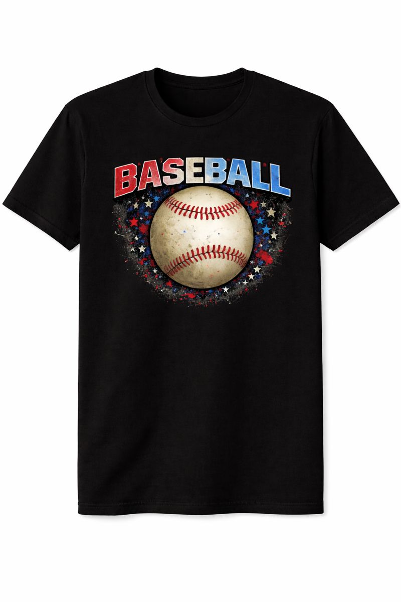 Baseball with Stars Tee