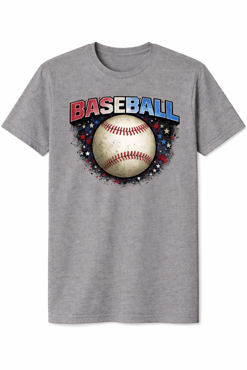 Baseball with Stars Tee