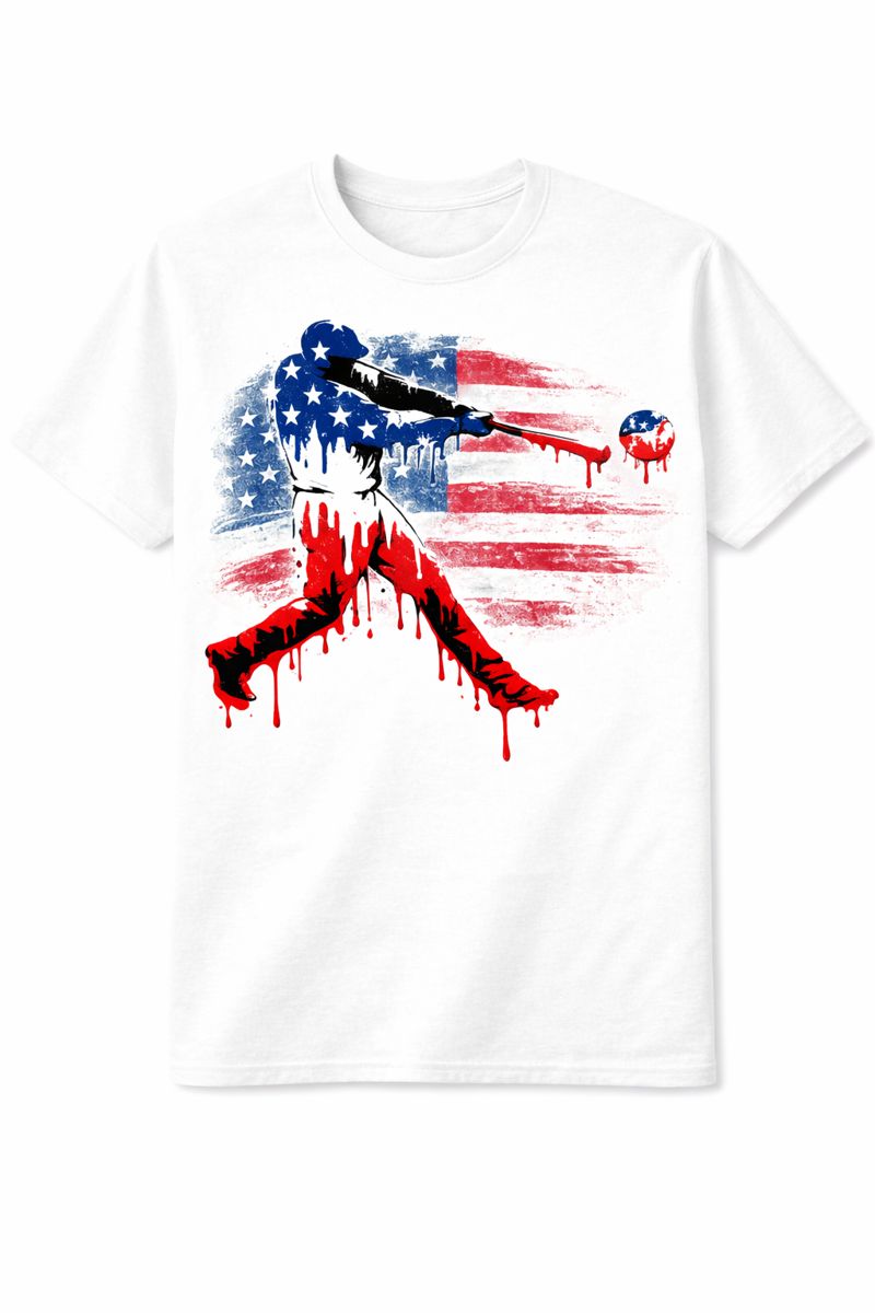 Stars And Stripes Baseball Tee