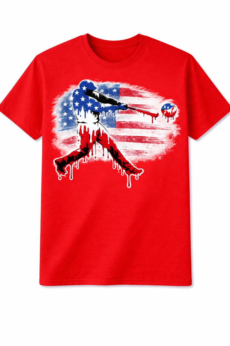 Stars And Stripes Baseball Tee