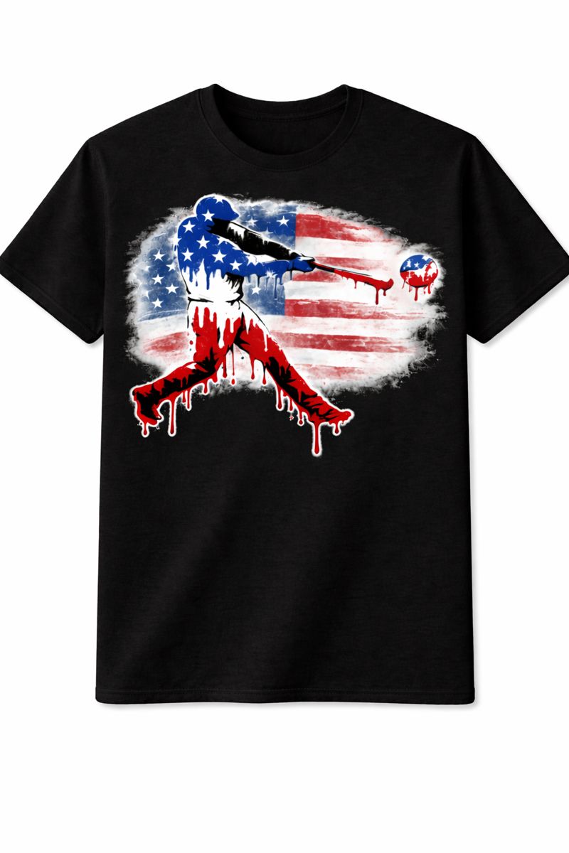 Stars And Stripes Baseball Tee