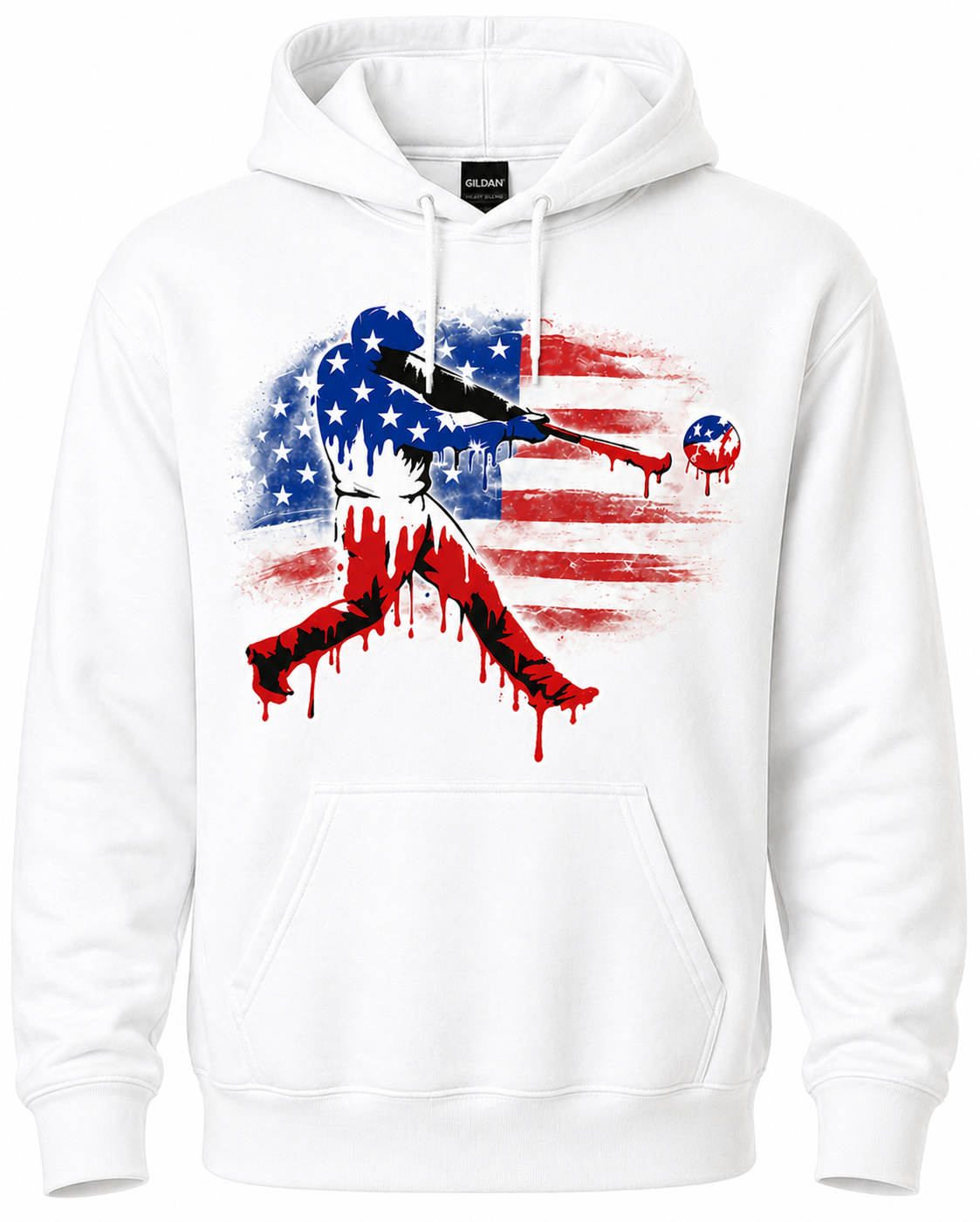 Patriotic Baseball Hoodie