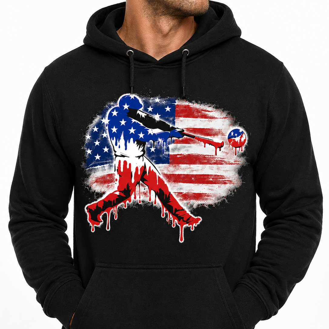 Patriotic Baseball Hoodie